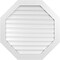 Ekena Millwork Octagonal Surface Mount PVC Gable Vent: Functional, w/ 3-1/2"W x 1"P Standard Frame, 38"W x 38"H GVPOC38X3801SF - alternate 1